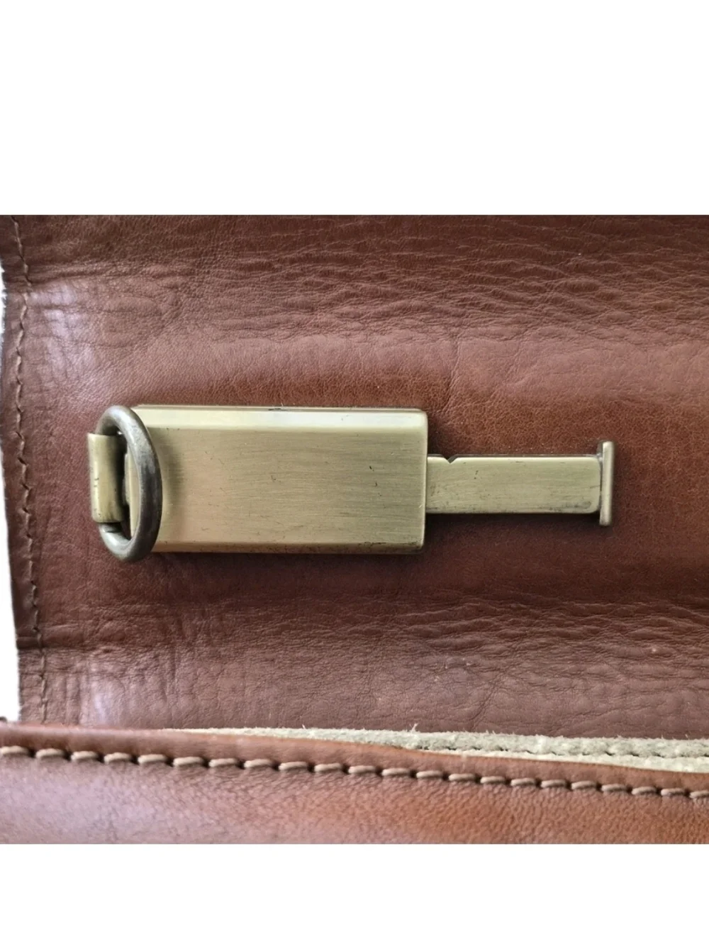 Vintage Brooks Brothers Italian Leather Briefcase.
